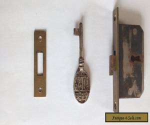 Brass piano lock and key  for Sale