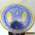Antique 2 Color Engraved Czech Art Glass Pedestal Bowl Castles & Bird - Bohemian for Sale