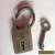 Hand made vintage steel padlock with working key  for Sale