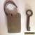 Hand made vintage steel padlock with working key  for Sale