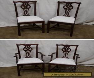 Item Lexington Solid Mahogany Set of 8 Chippendale Style Dining Chairs for Sale