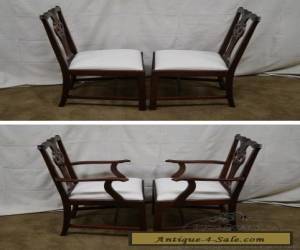 Item Lexington Solid Mahogany Set of 8 Chippendale Style Dining Chairs for Sale