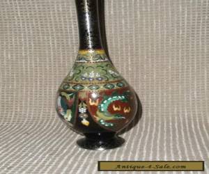 Item FINE JAPANESE CLOISONNE BOTTLE NECK STICK VASE for Sale