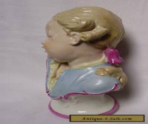 Item Boy Bust Statue Decoration Porcelain Figurine Ens German  for Sale