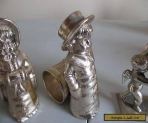 Item Four Silver Plate Napkin Rings-Original Made By Meriden Britannia Co. 1878 for Sale