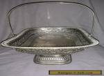 Antique Silver Plated Fruit Basket. for Sale