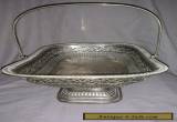 Antique Silver Plated Fruit Basket. for Sale