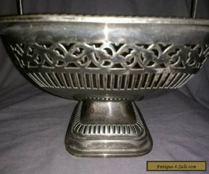 Item Antique Silver Plated Fruit Basket. for Sale