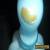 FENTON BLUE OVERLAY PERFUME BOTTLE for Sale