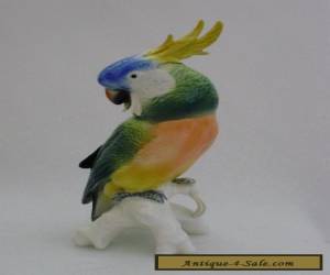 Item Cockatoo Bird Parrot Decoration Porcelain Figurine Ens German  for Sale