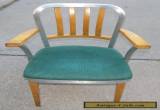Shaw Walker Mid-Century Modern Wood & Aluminum Chair with Padded Seat I Ship for Sale
