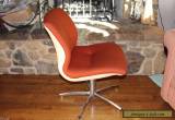Vintage Dark Orange Steel-case  Desk Office Chair Mid Century Modern  for Sale