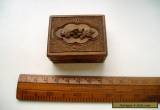 HAND CARVED WOODEN STAMP BOX BLACK FOREST for Sale