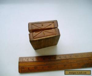 Item HAND CARVED WOODEN STAMP BOX BLACK FOREST for Sale