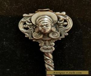 Beautiful Solid Silver Collectable Spoon with face unusual rare. for Sale