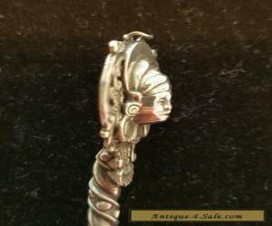 Item Beautiful Solid Silver Collectable Spoon with face unusual rare. for Sale