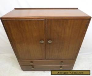 Item Antique Art Deco Mahogany Highboy Chest of Drawers Linen Press Dresser Tall Boy for Sale