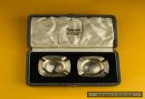 HONG KONG made Sterling Silver Ashtray set in Original Box - Lane Crawford ltd for Sale