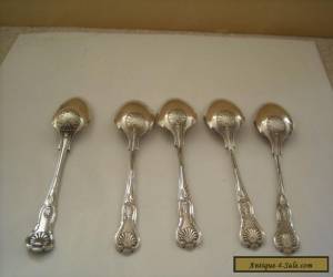 Item KINGS PATTERN TABLE SPOONS SET OF FIVE for Sale