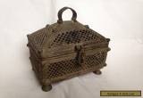 old casket metal JEWELRY BOX for Sale