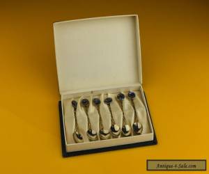 Item Australian Sterling Silver arts & crafts spoons with Spectacular Pearl Finials for Sale