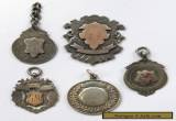 5x Antique/Vintage Sterling Silver 1875-1926 Medals/Fobs 44g for Sale