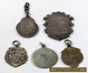 Item 5x Antique/Vintage Sterling Silver 1875-1926 Medals/Fobs 44g for Sale