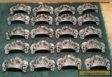 DRAWER PULLS EMBOSSED CAST IRON ORNATE VICTORIAN STYLE  for Sale