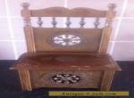 VINTAGE FRENCH, HAND CARVED WOODEN BRETON CHAIR / BOX. for Sale