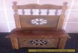 VINTAGE FRENCH, HAND CARVED WOODEN BRETON CHAIR / BOX. for Sale