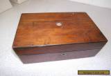 LOVELY ANTIQUE  WOODEN JEWELLERY BOX -9 X 6 X 4 INCHES for Sale