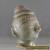 Antique Artifact Thailand  Sukhothai Celadon Ceramic Head Circa 1700s for Sale