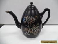 Antique Foochow China Black Lacquer Teapot