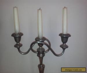 Vintage Silver Plate Viners of Sheffield  Candelabra / Candle Holder for Sale