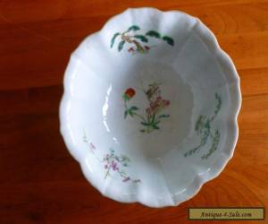 Item Antique Chinese porcelain famillle Rose Verte lobed bowl Xianfeng mark for Sale