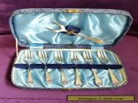 A Beautiful Art Deco 7 Piece Silver Plated Pastry Set