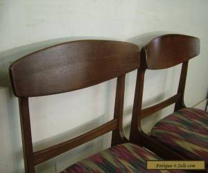 Item Retro Set Mid Century Modern Walnut Dining 4 Chairs Molded Plywood Backs for Sale