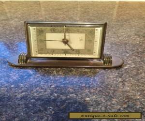 Item lsm german brass desk alarm clock vintage for Sale