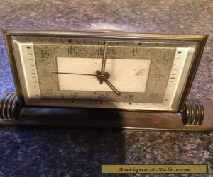 Item lsm german brass desk alarm clock vintage for Sale