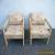 Pair of Vintage Mid-century Oak Living Room Side by Side Chairs 4066 for Sale