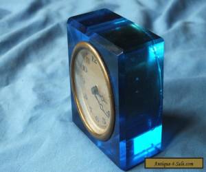 Item  VINTAGE SMALL GLASS CLOCK for Sale