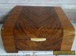 art deco wooden ivorine handle box  for Sale