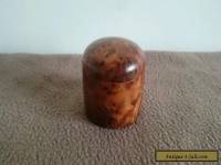 VINTAGE BURR WALNUT TREEN WOODEN SNUFF BOX 