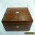 ANTIQUE ROSEWOOD JEWELLERY/SEWING BOX WITH MOTHER OF PEARL DECORATION for Sale