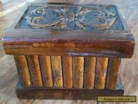 Vintage wooden secret lock box