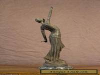 50cm TALL antique bronze marble LADY DANCER STATUE Art Deco sculpture Chiparus 