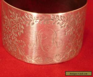 Item Antique Sterling Napkin Ring 1891, Martin, Hall & Co for Sale