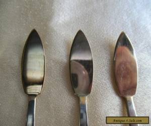 Item 7 ANTIQUE 800 SILVER & GILT PATE SERVERS/ KNIVES for Sale