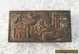 Japanese Wood Lined Cigarette Box - DRAGONS and CRANES for Sale