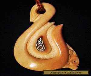 Item FINAL 24 Hour Sale...MARQUESAS TAHITI POLYNESIA BOVINE PALAOA FISH HOOK PENDANT for Sale